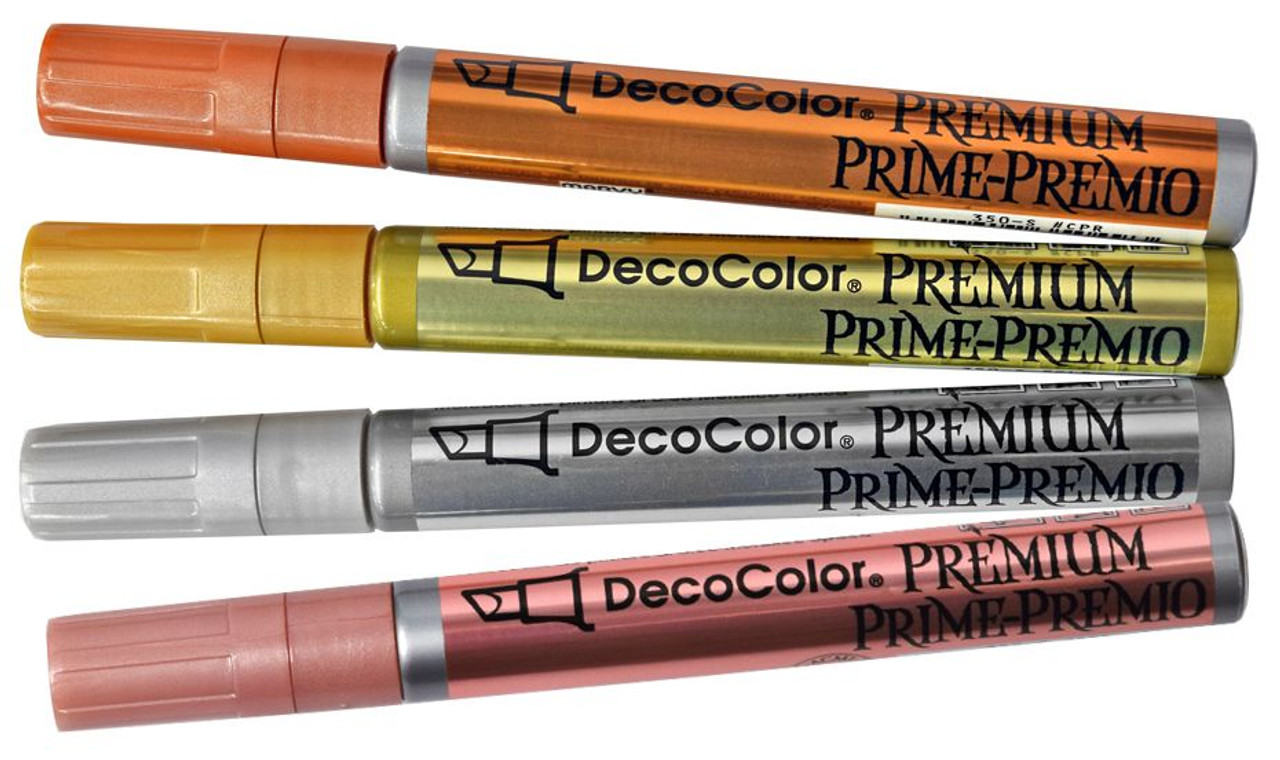 Marvy Decocolor PREMIUM Metallic Marker - Chisel Tip