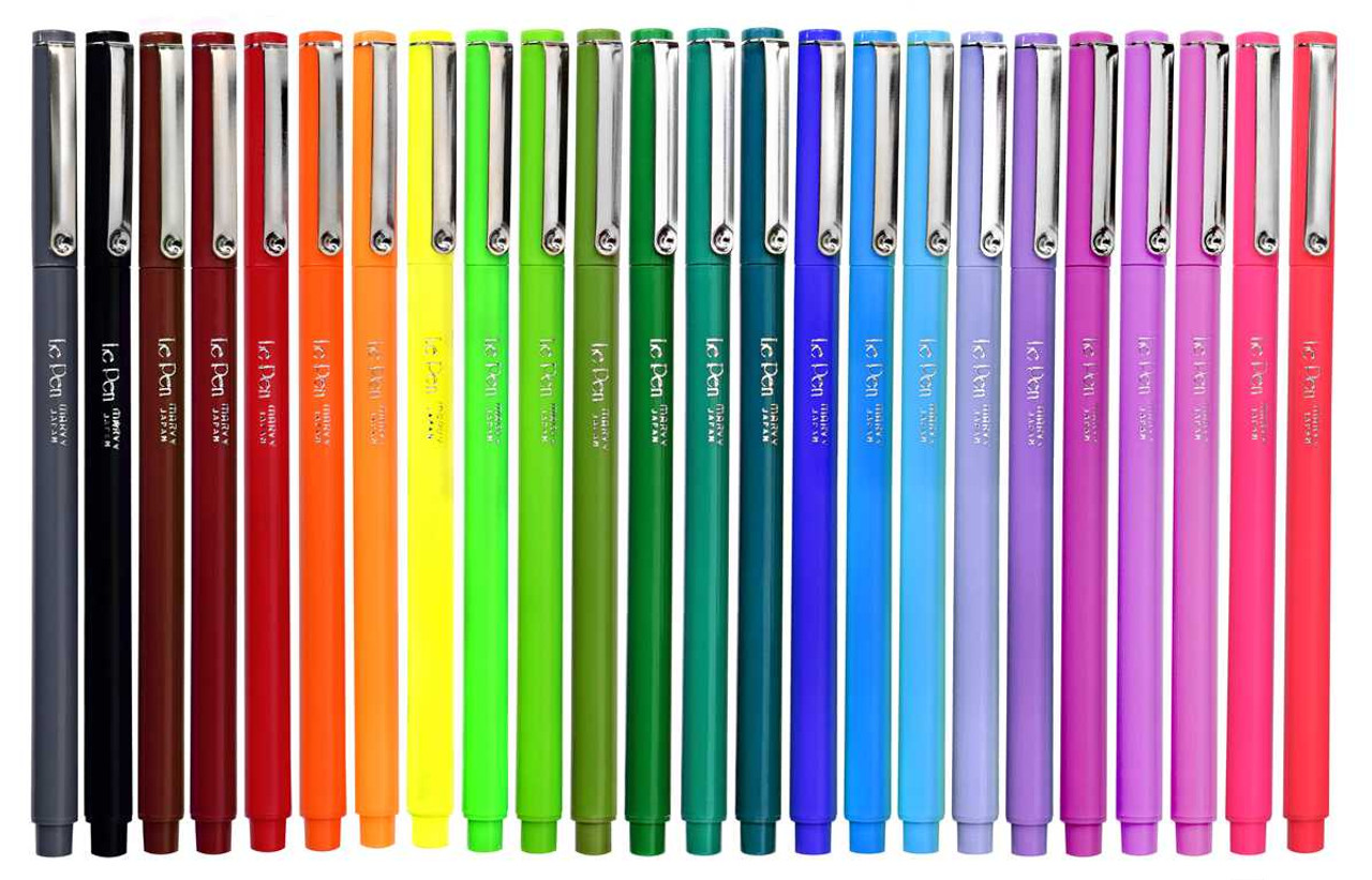  Marvy (4300S-12pk) Le Pen, 12 Color Set, Dozen (Micro Fine  Point) : Artists Drawing Sets : Office Products