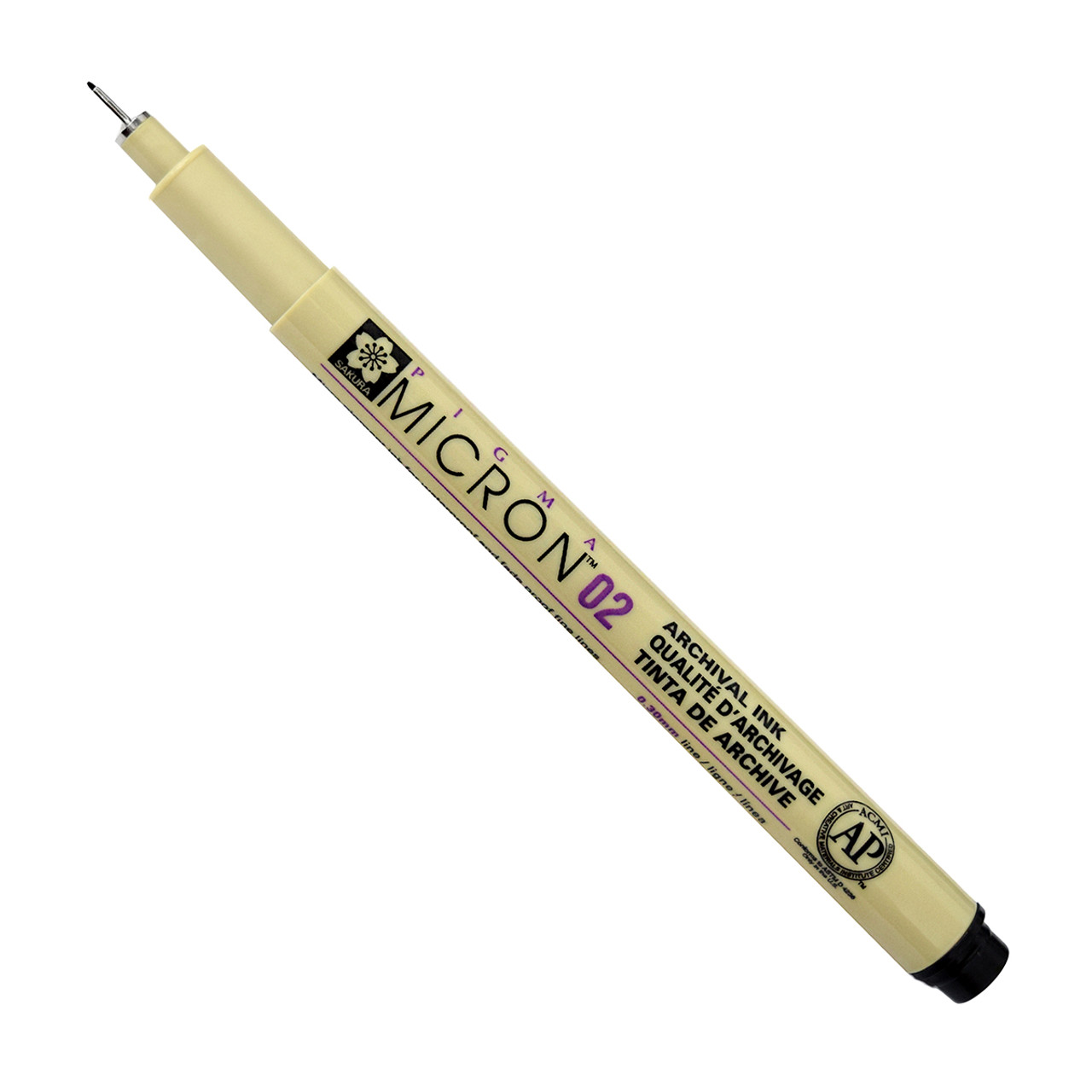 Sakura of America Pigma Micron Pen - Ultra Fine Point - 0.30 mm - Tan Barrel - Black Ink