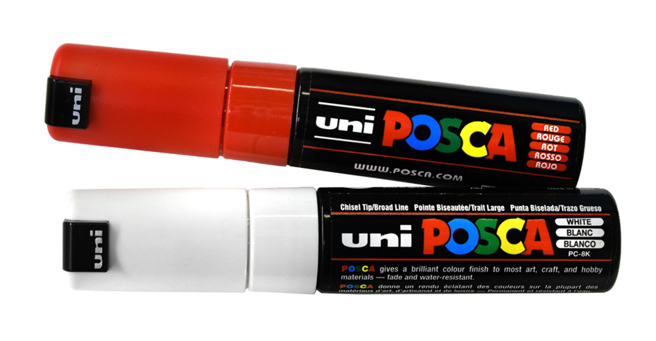 POSCA Paint Marker, PC-8K Broad Chisel, Black