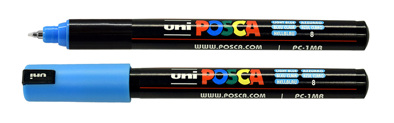 Posca PC-1M Extra-Fine Bullet Tip Marker Pens - Starter Colours (Pack of 8)