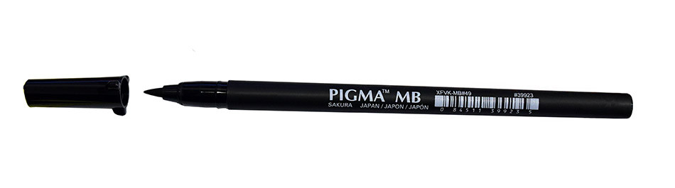 Sakura Pigma Micron Brush Stifte – 4er Set Schwarz, Wasserfester Feinstift Mit Pinselspitze