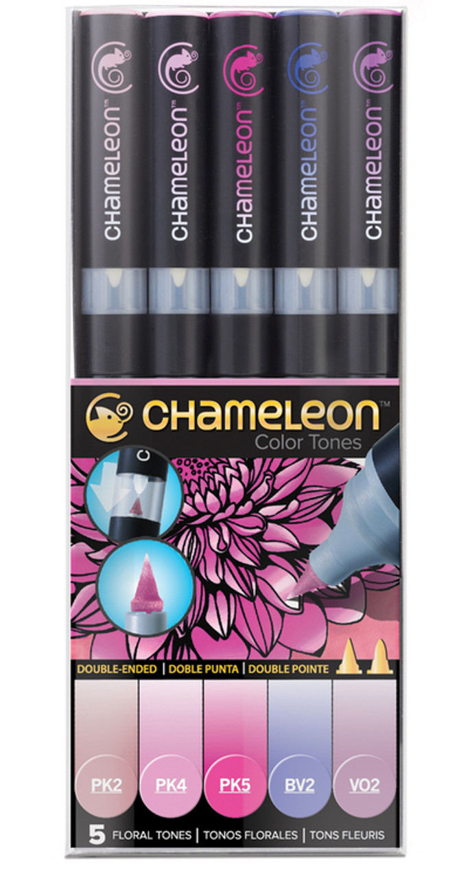 Chameleon Art Products, Blending Markers, Blends Multiple Tones, Warm Tones  - PK2 PK3 PK4 PK5 RD2 RD3 RD4 RD5 OR3 OR4