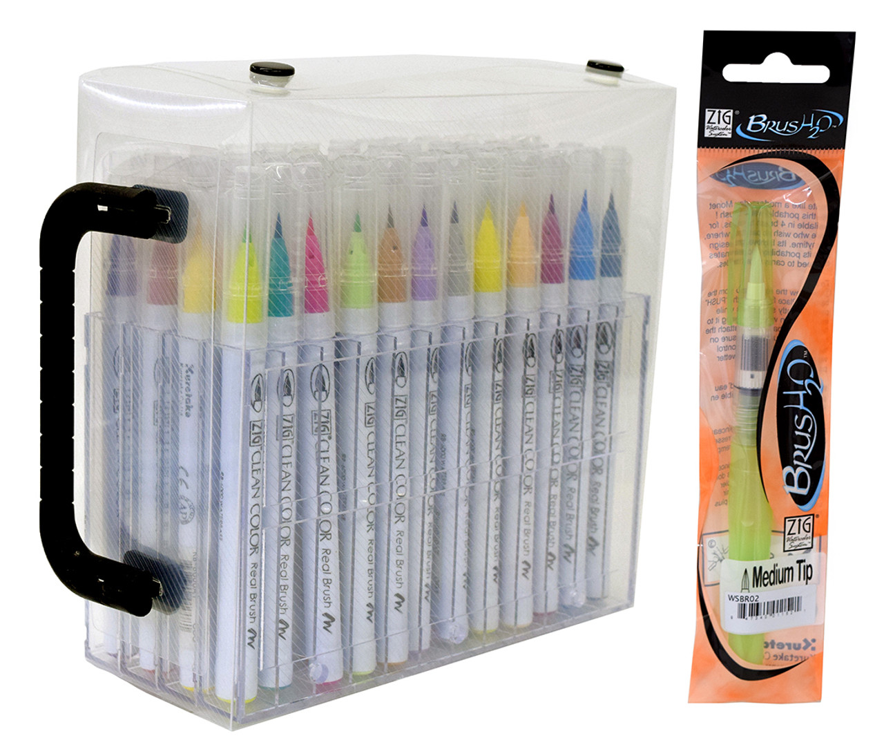 Gift Box : 48 Premium Watercolor Brush Pens, Highly Blendable, No Streaks, Water Color Markers