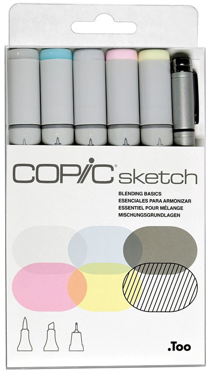 Copic Sketch Marker Blending Basics Set of 6
