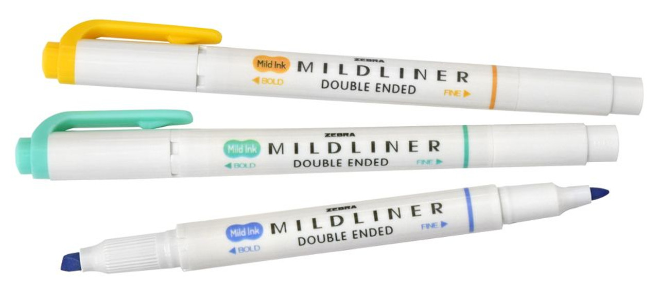 Zebra Mildliner Double-Ended Brush Pen Violet - Wet Paint Artists