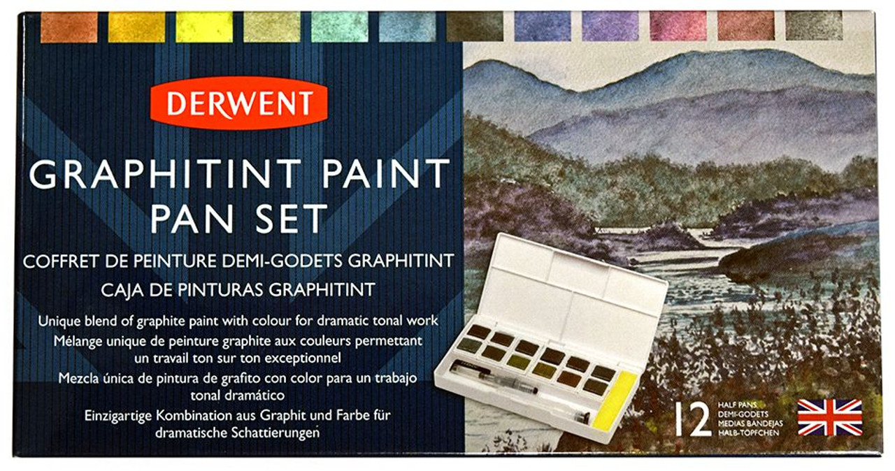 Derwent : Paint Pan : Tinted Charcoal Set of 12