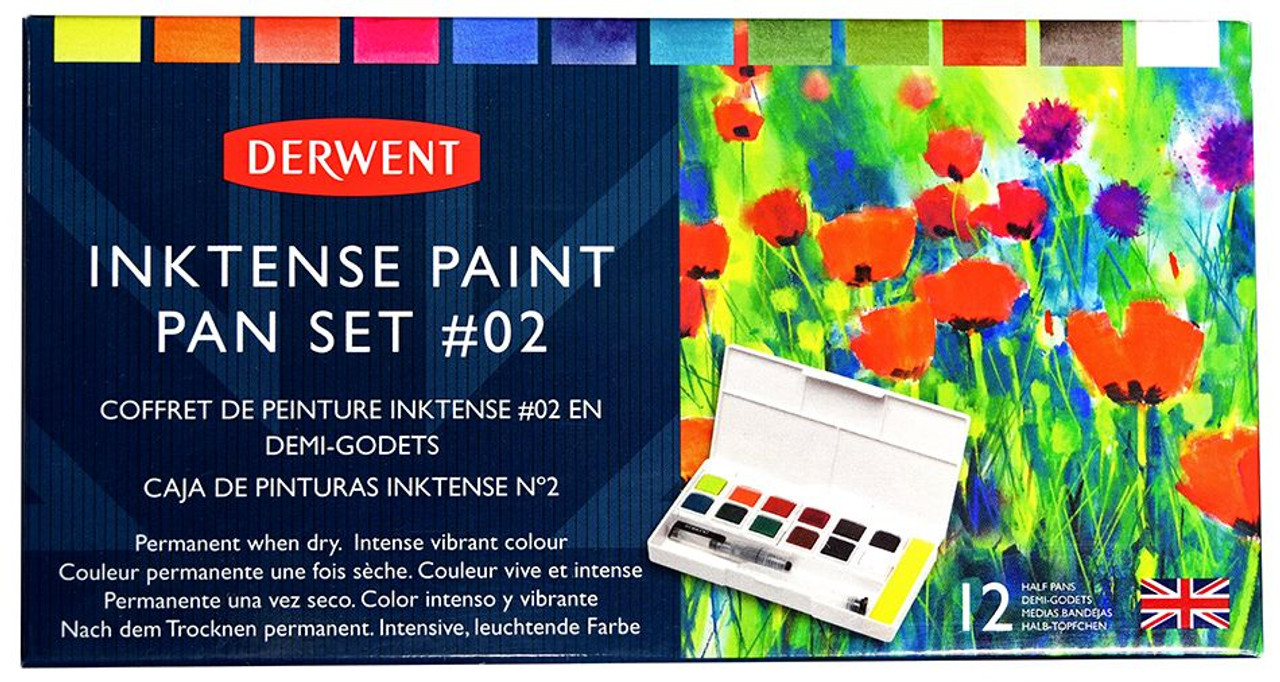Derwent Inktense Paint Pans and Sets