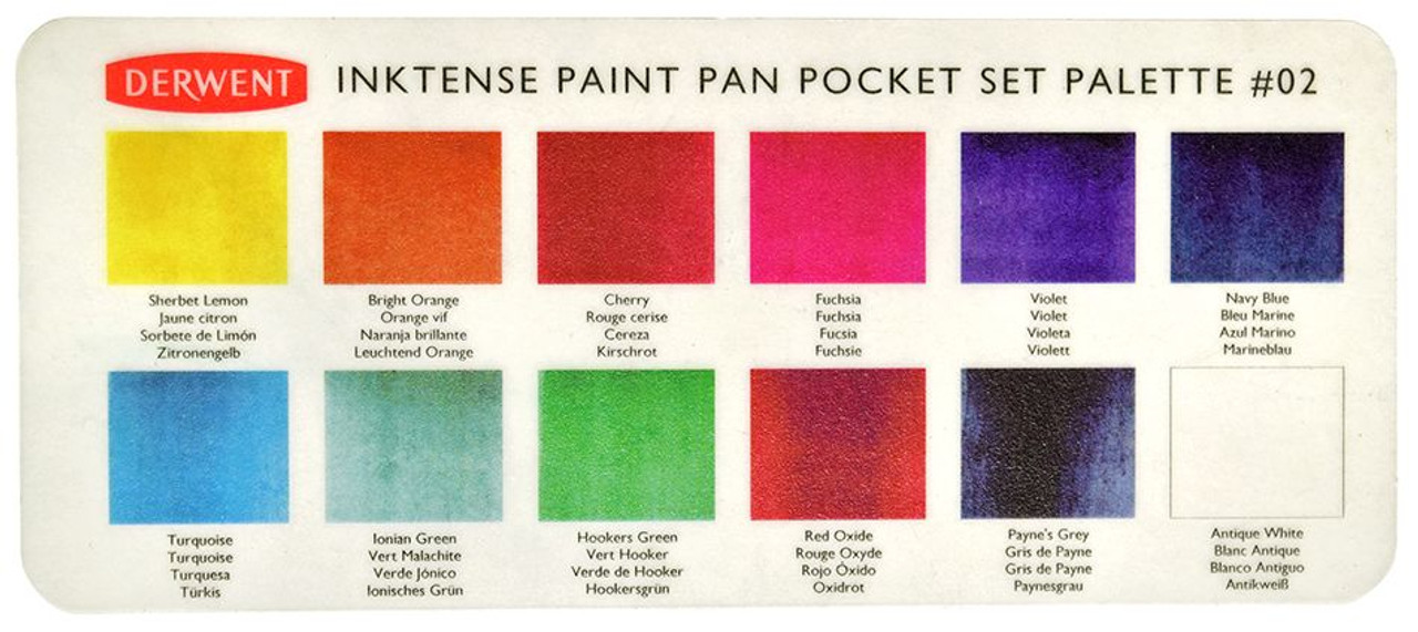 Derwent Metallic Paint Pan Set 12 half pans