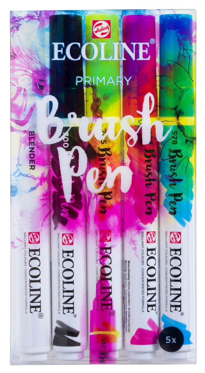 Talens Ecoline Brush Pen Set 10 Pastel - Wet Paint Artists