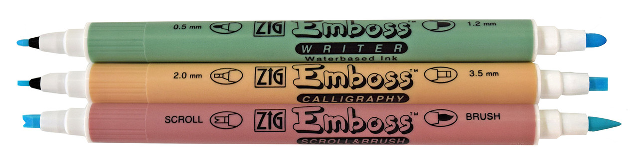 Embossing Marker - Brush and Scroll Pen by Zig Markers