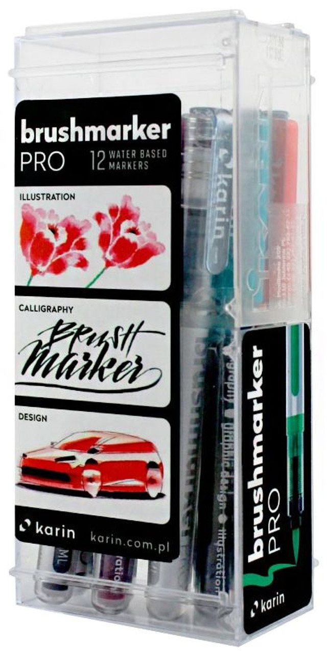 Set 11 rotuladores Karin Brushmarker Junior 11 Basic colours + blender -  Fieltro - Los mejores precios