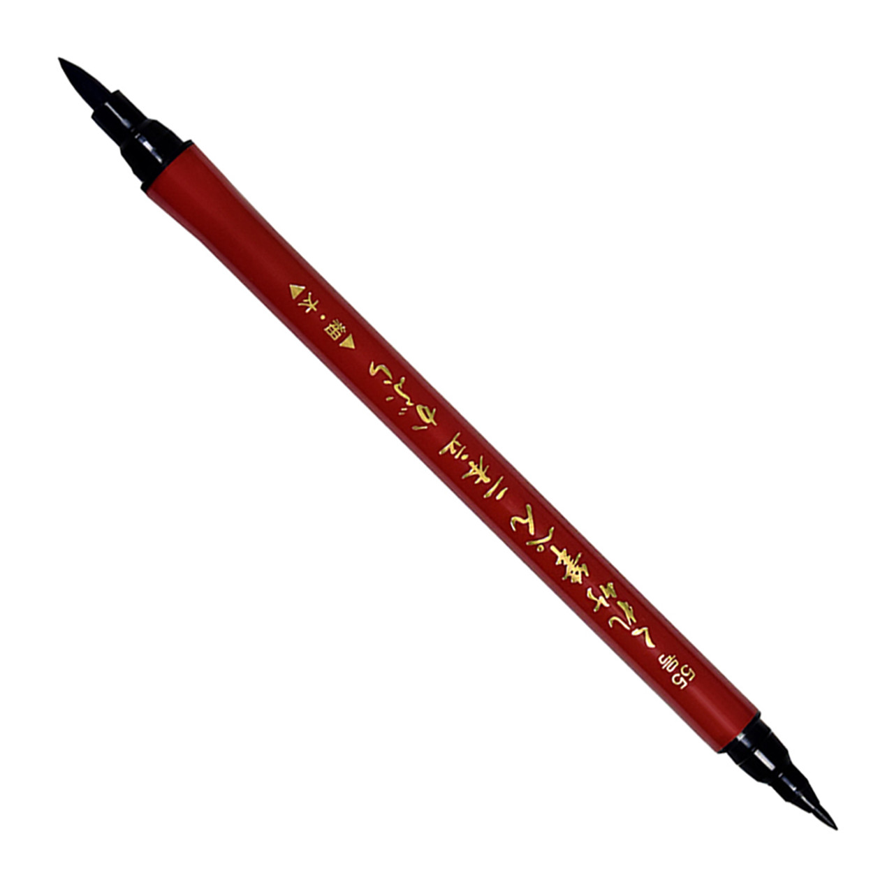 3 X Kuretake Felt tip Japanese Fude Brush Pen No.55, Black (DF150-55B)