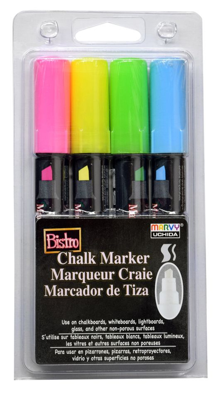  Marvy Uchida Bistro Chalk Marker - Fine Point - Fluorescent  Pink