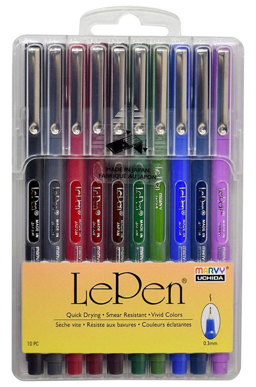 Marvy Uchida Le Pastel Pen Set 4300,Multicolor,Great for notes, planners  and journaling,Smooth and