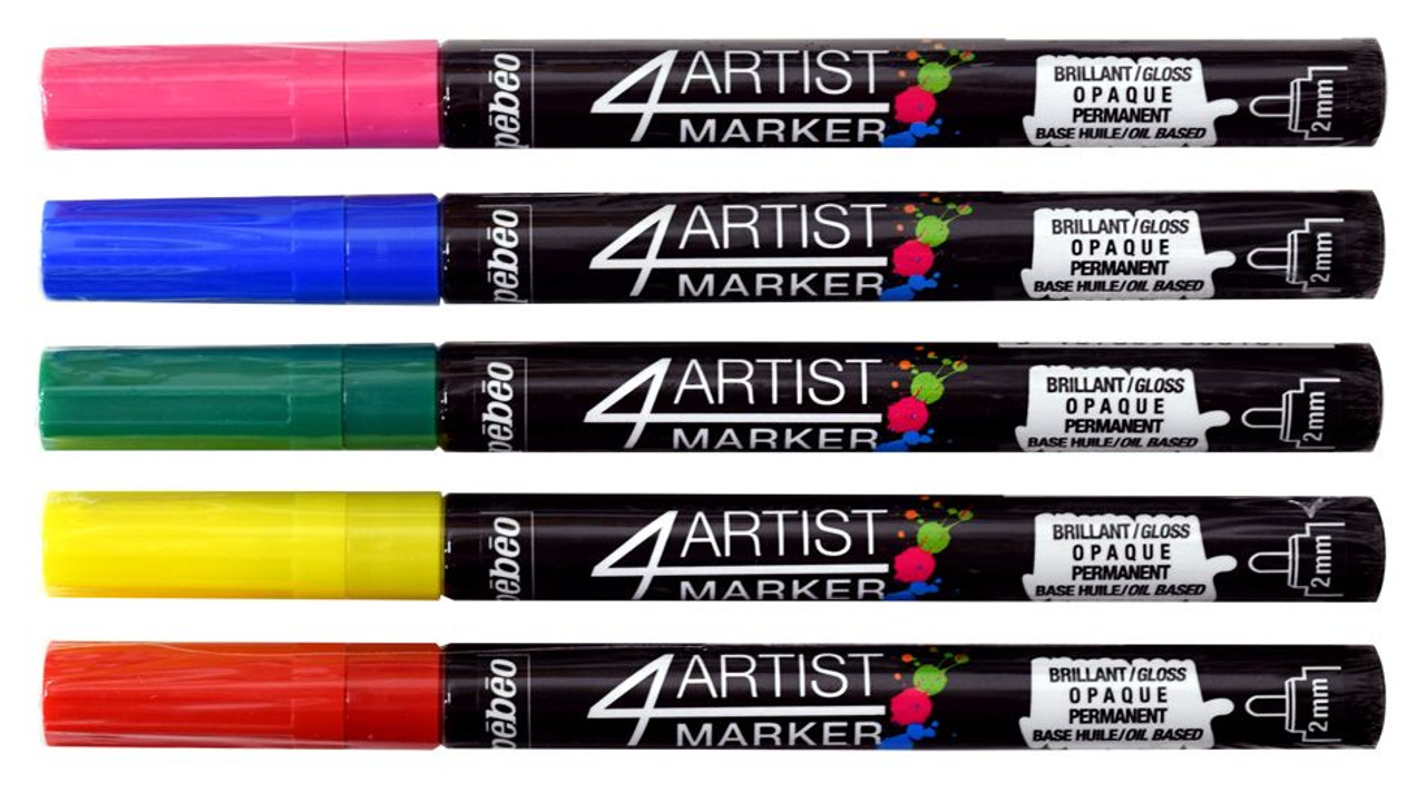 Tooli-Art Acrylic Paint Pens 22 Set Pro Color Series Red & Pink Medium