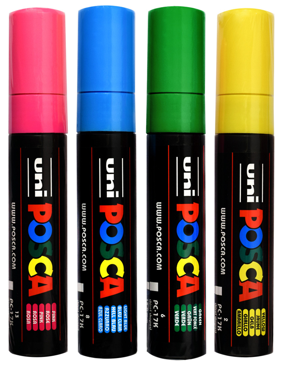  UNI POSCA PC-17K PACK OF 5 - RED : Office Products