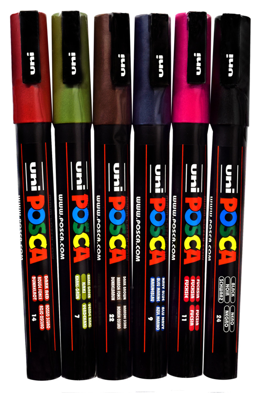 Posca PC-3M Fine Tip Deep Set