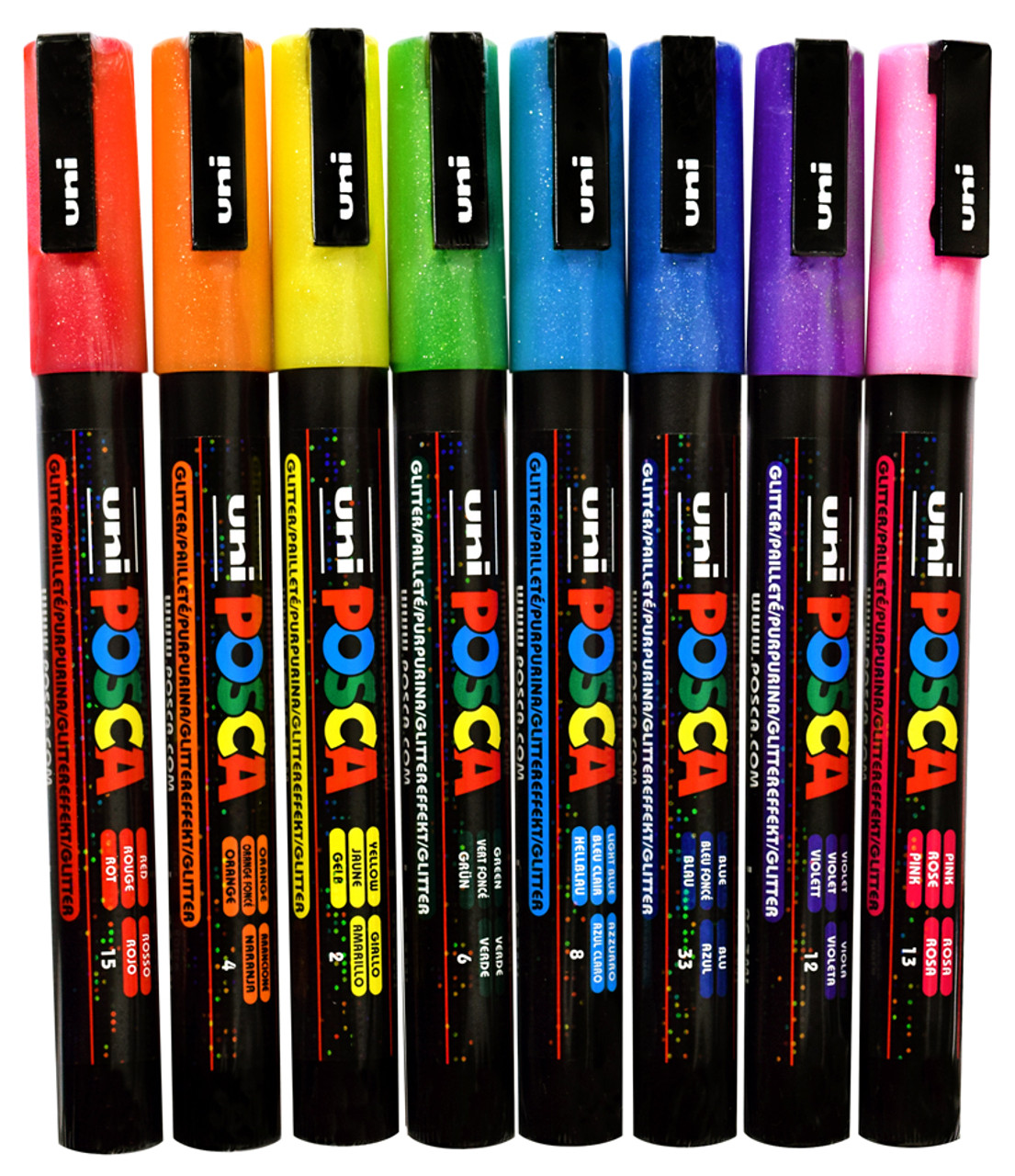 Posca PC-3ML Glitter Set