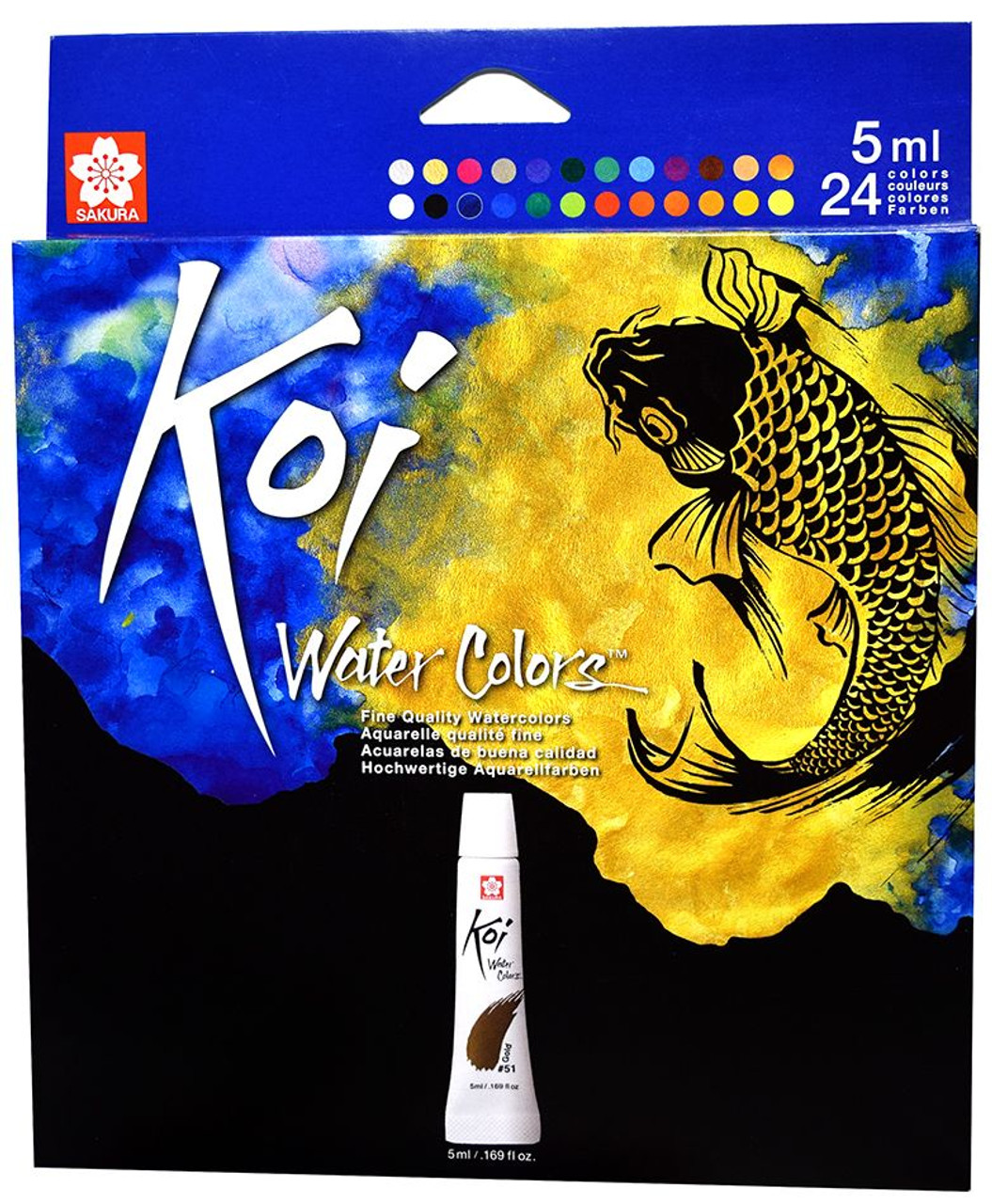 Sakura KOI 5ml Tube Watercolors- Set of 24