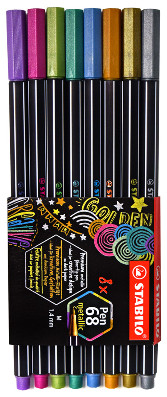 redactioneel Diverse Won STABILO Pen 68 Metallic Set of 8