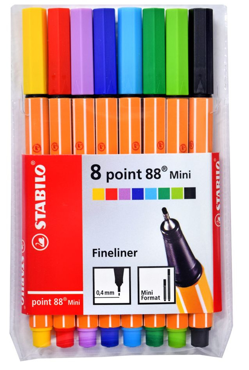 Intrekking Prijs bedenken STABILO Point 88 Mini Pack of 8