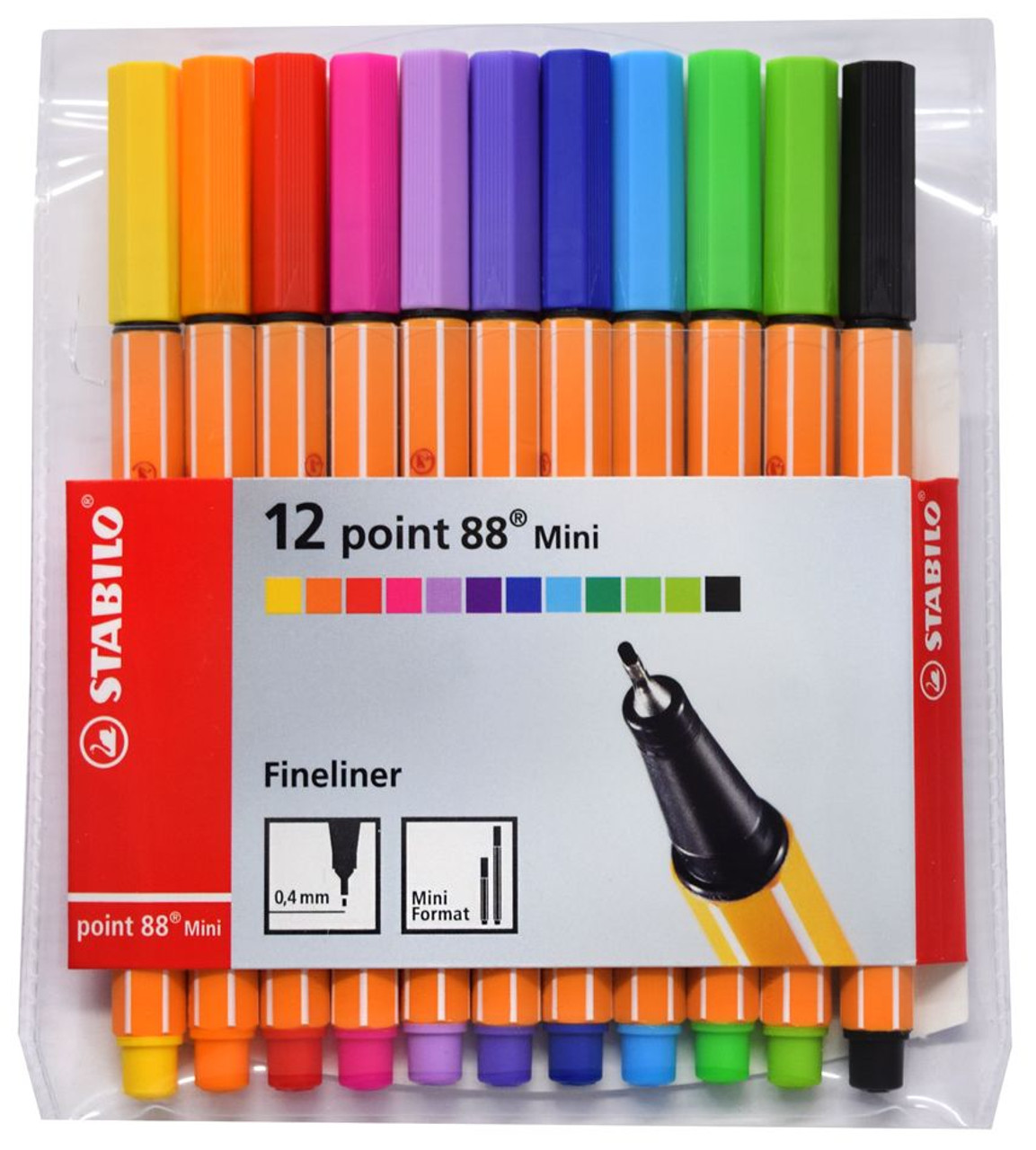 Fineliners Stabilo Point 88 Mini 12 Pack