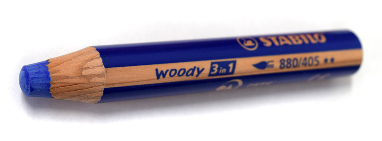 STABILO Woody 3 in 1, Set of 6 Pastel Colors with Sharpener