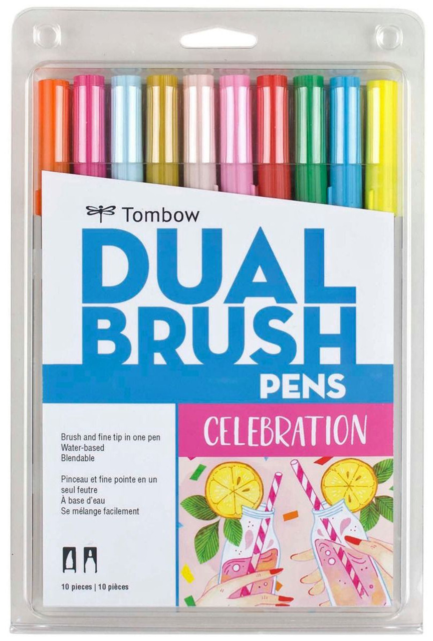 Tombow Dual Brush Pen Set, 10 Pastel