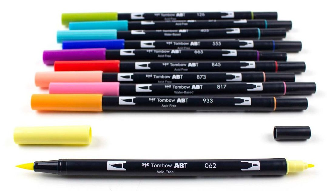 Tombow Dual Brush Pens- Retro Set of 10 | Marker Supply
