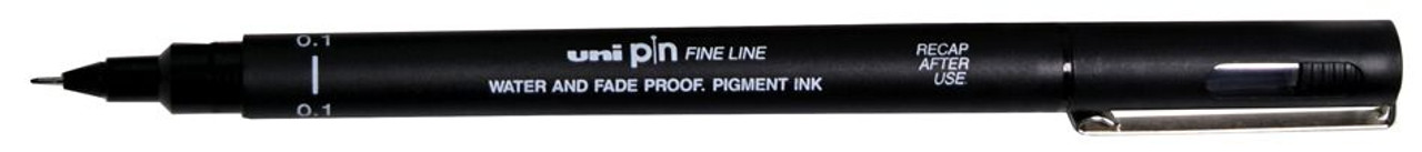 Uni Pin Fine Line Pens 12 Set, Black 