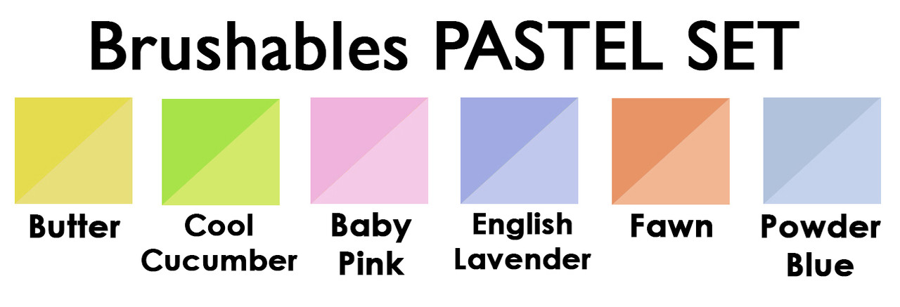 Zig Brushables Pastel Set of 6