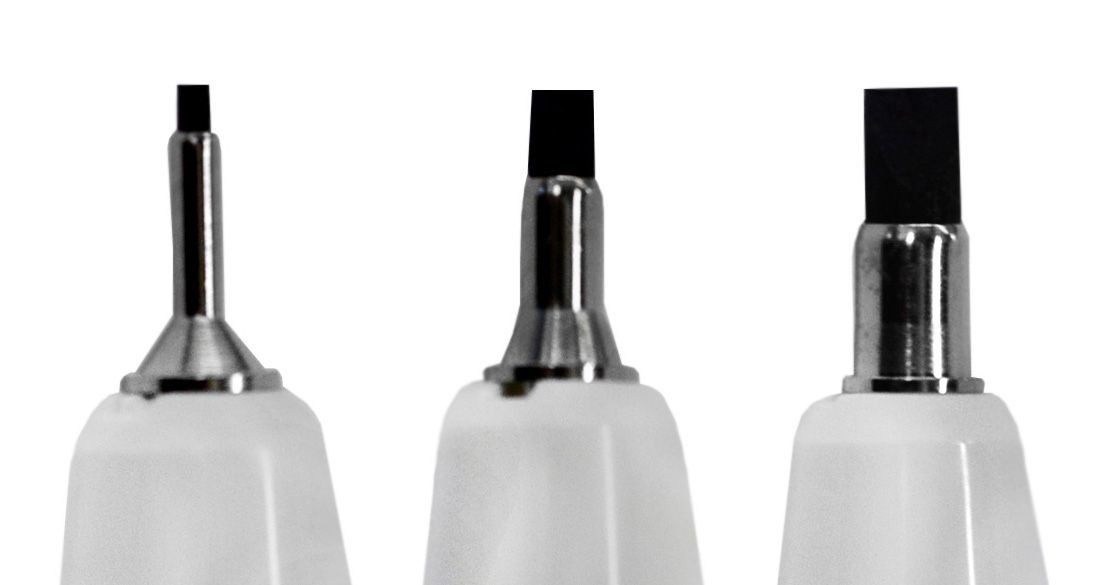 Zig Calligraphy Pen 3 Pack- Square, Black (PC110/3B)