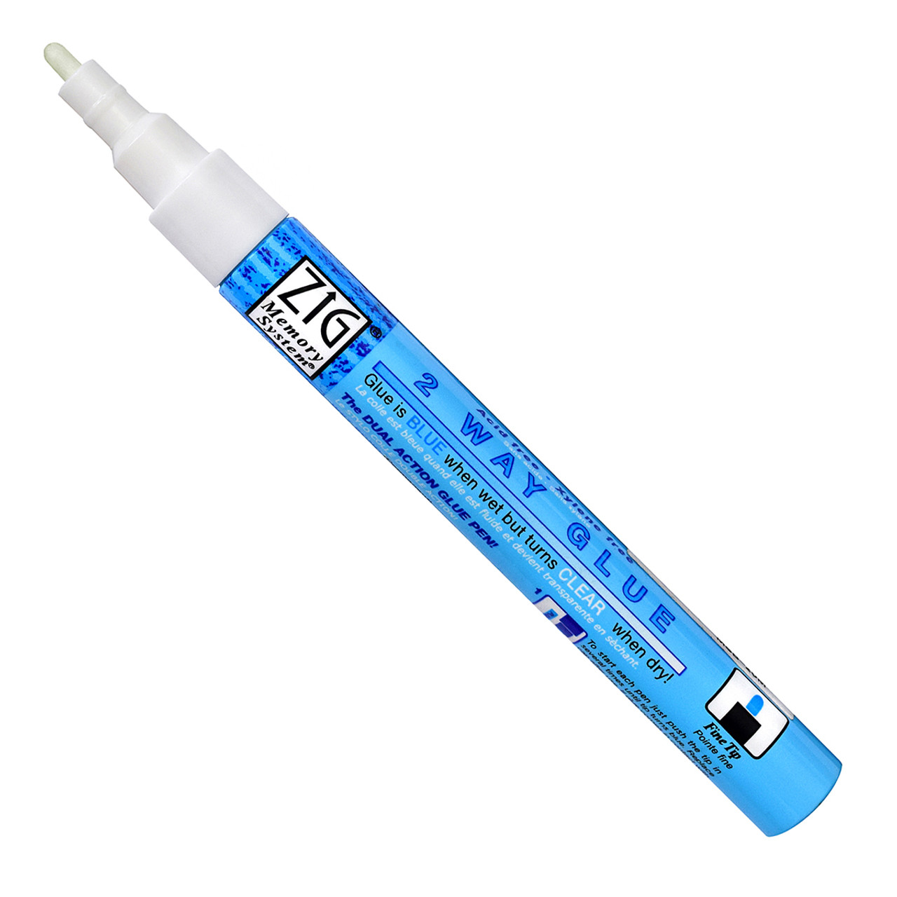 Zig Glue Pen 1-5mm Tip Size 2 Way temporary/permanent Craft Card  Embellishment 