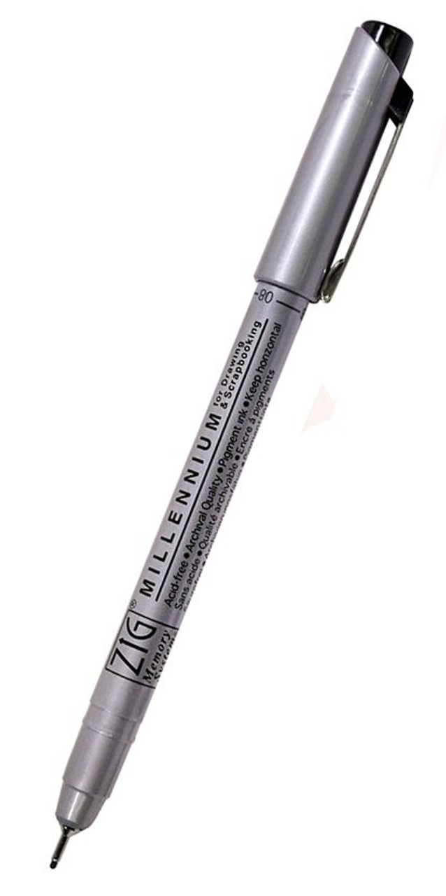 Zig Millennium .65mm Point Pen Pure Black