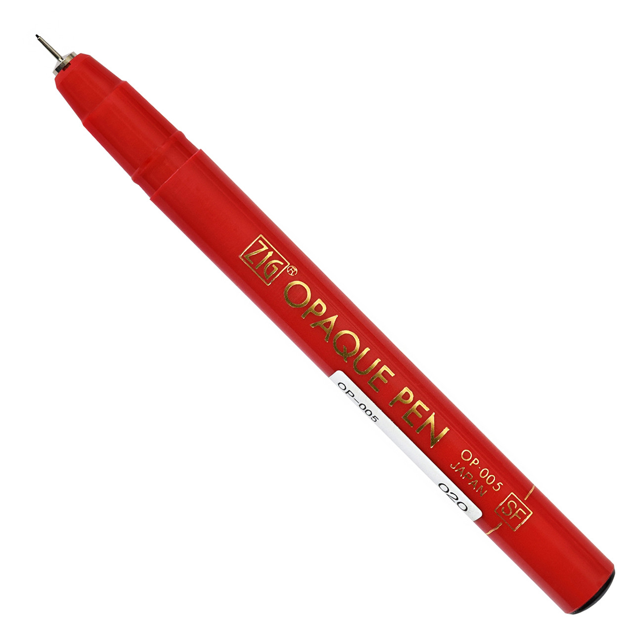 Zig Opaque Pen - metal-jacketed fibre tip nib - red - Schleiper - Complete  online catalogue