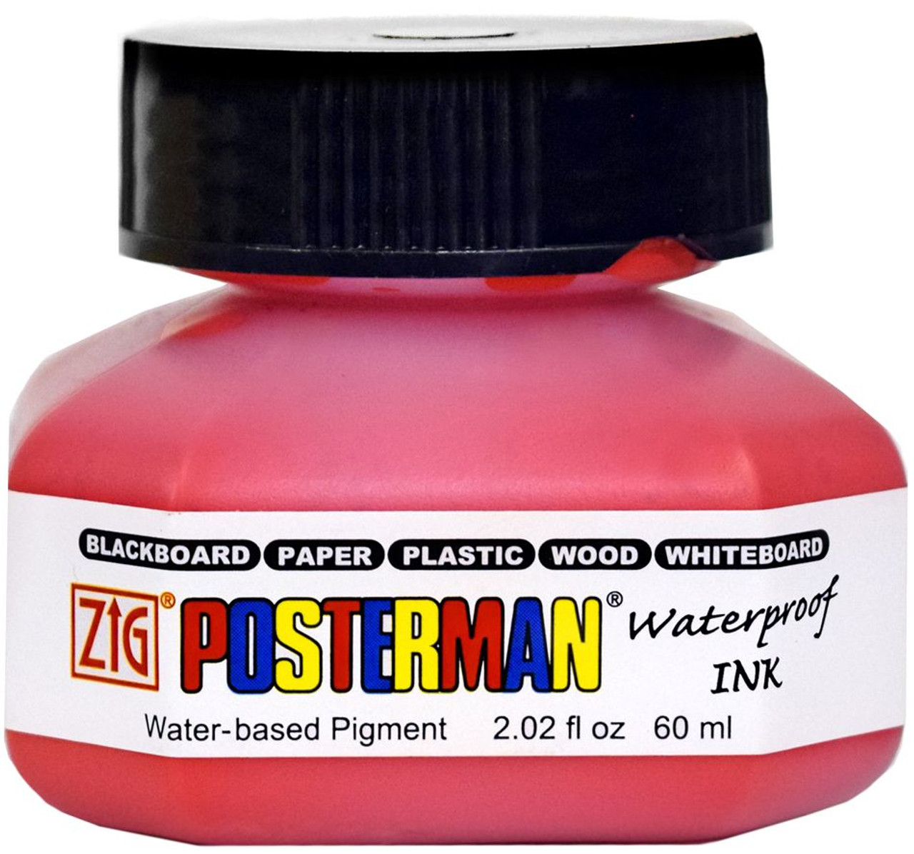 Zig Posterman Waterproof 6mm Tip Pink Marker with 2mm Tip
