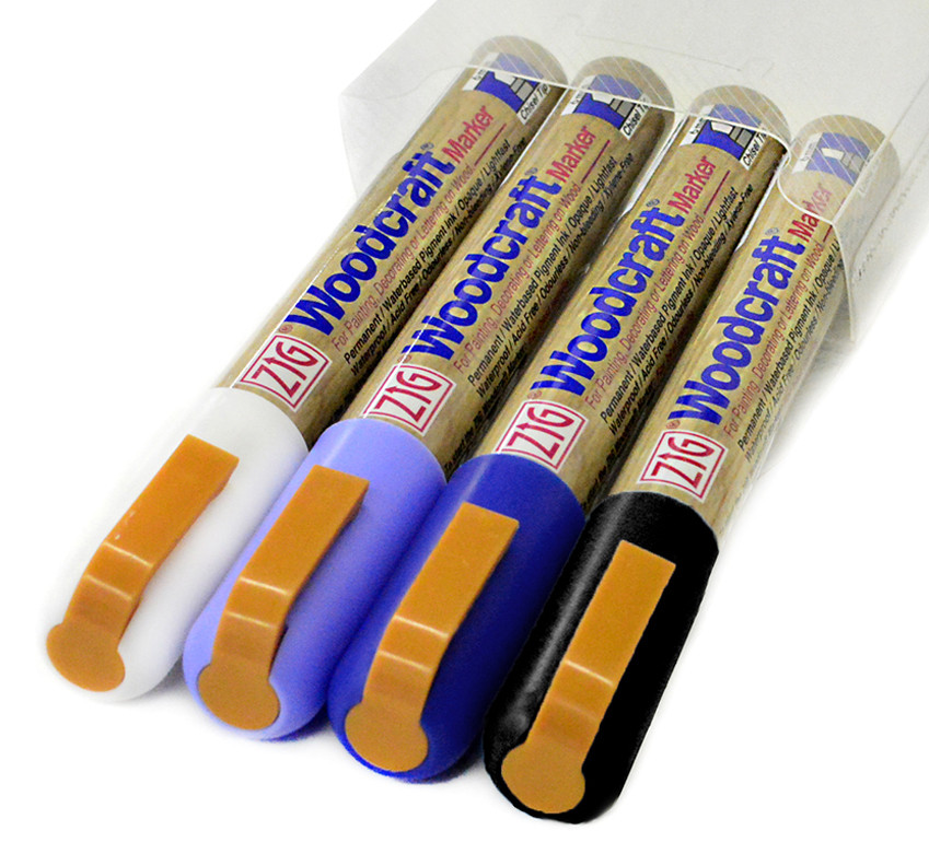 ペン！！！！ Zig Woodcraft Chisel Set of 4 - Lettering | Marker Supply