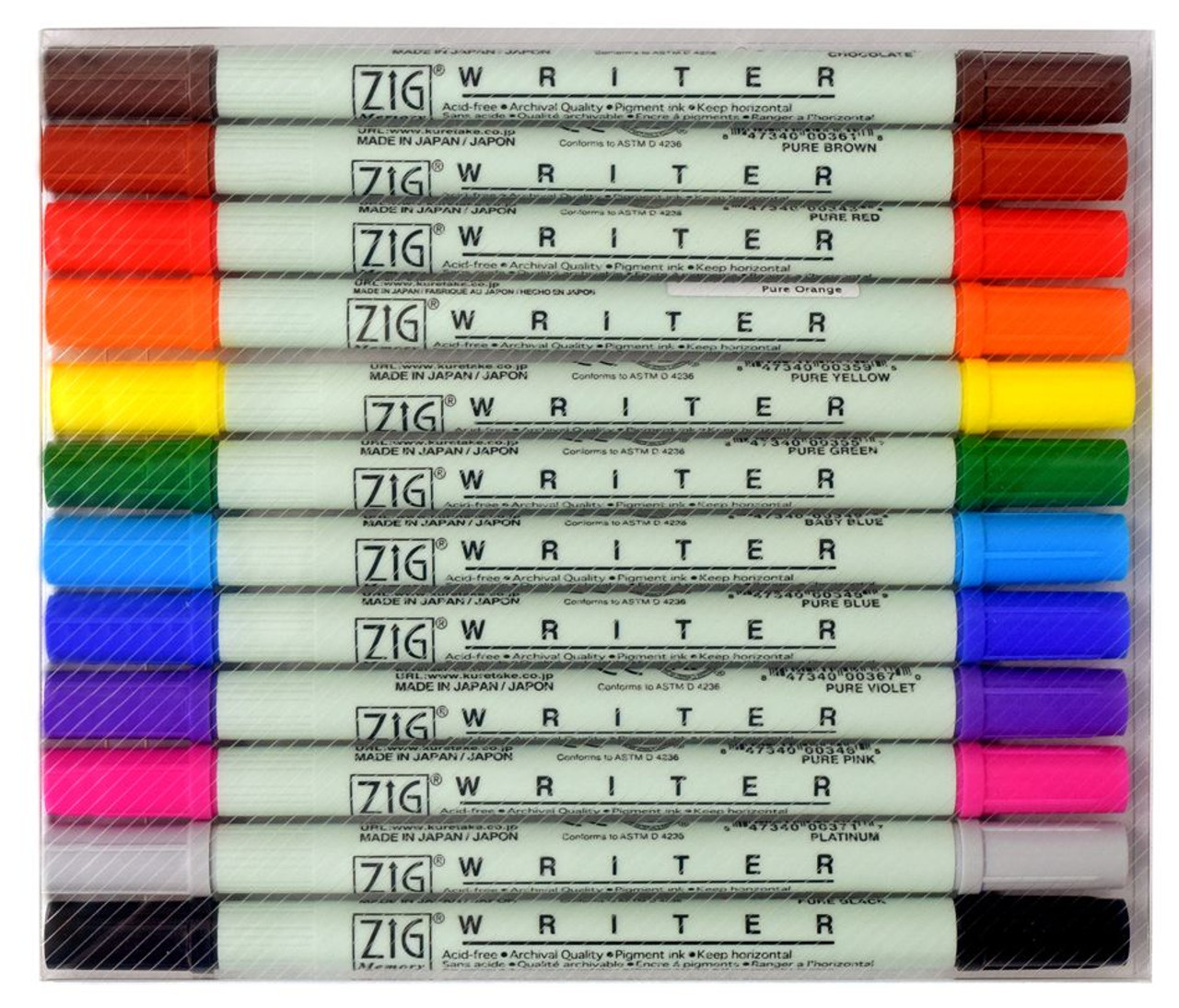 Zig Writer Set of 8