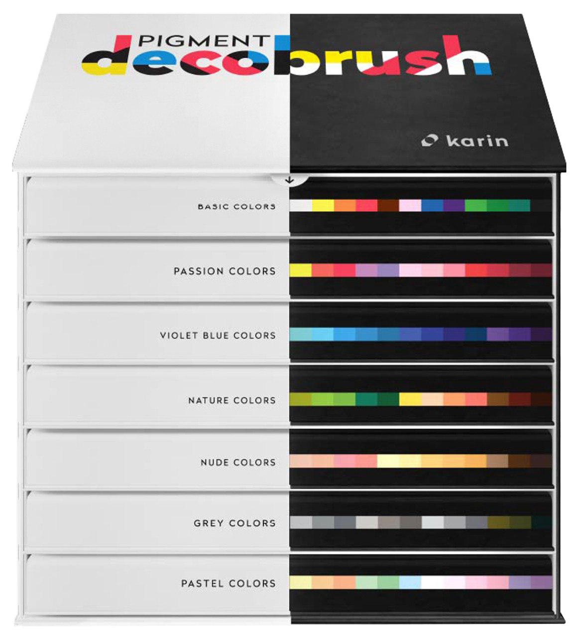 Karin Pigment DecoBrush Master Set of 84 Colors