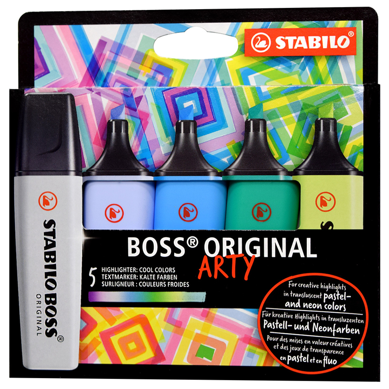 STABILO BOSS ARTY Set of 5- Cool Colors