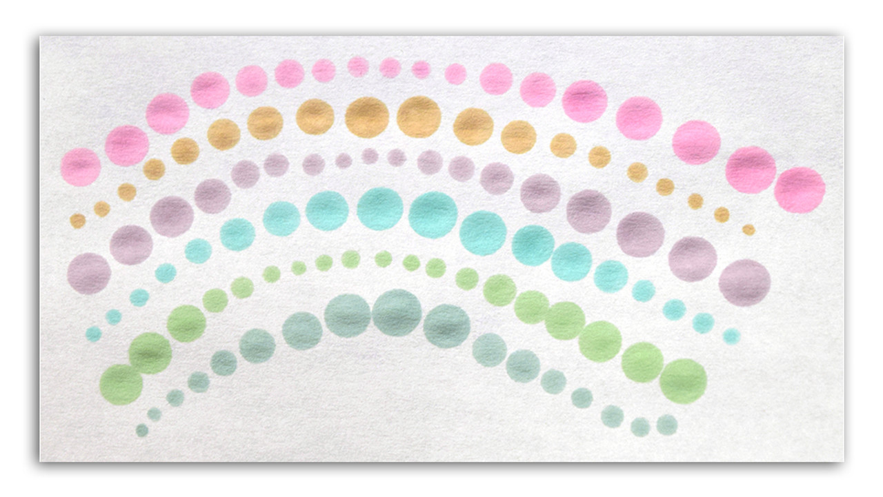 Zig Clean Color DOT Single-Ended Marker Set of 6, Mild Colors