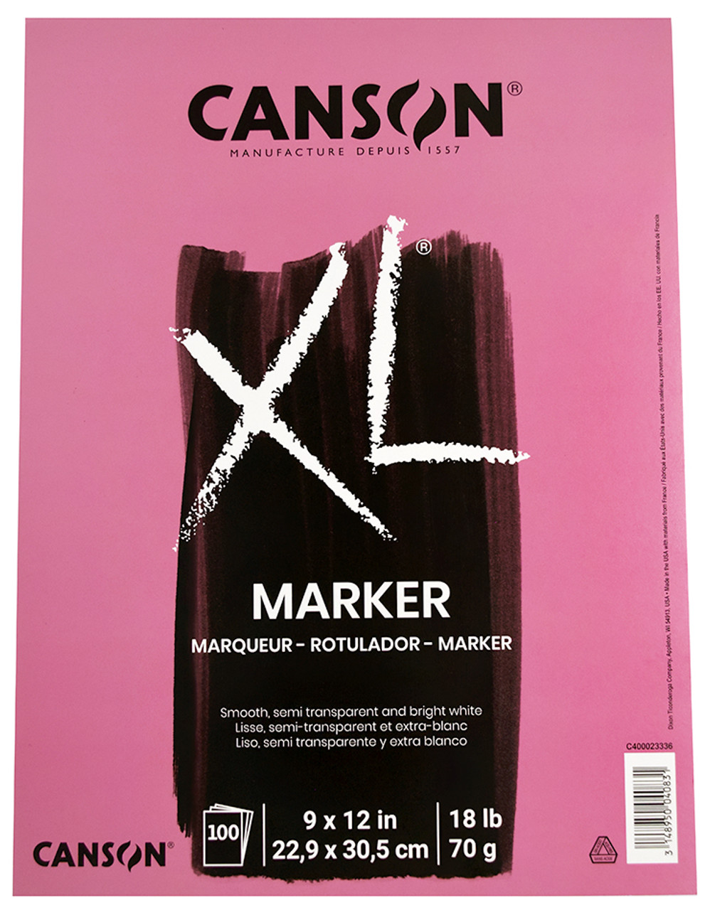  Canson XL Watercolor Pad 9x12 30 Sheets + Zig Gansai