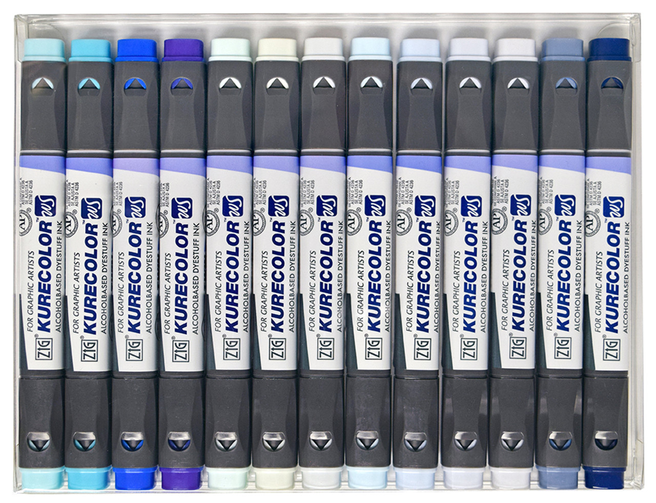 Zig Kurecolor Twin WS Marker Set- Blending Blues