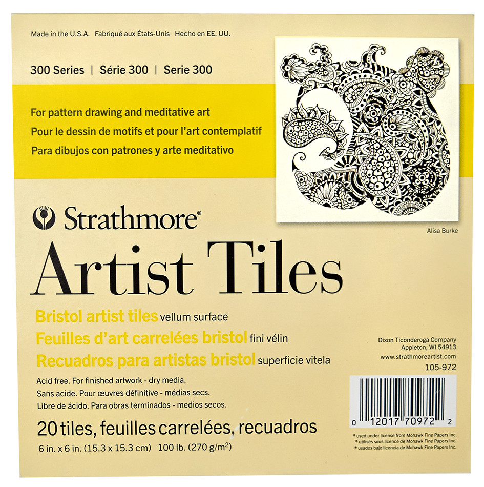 Strathmore Artist Tile Pad 6x6 Bristol Vellum| Marker Supply