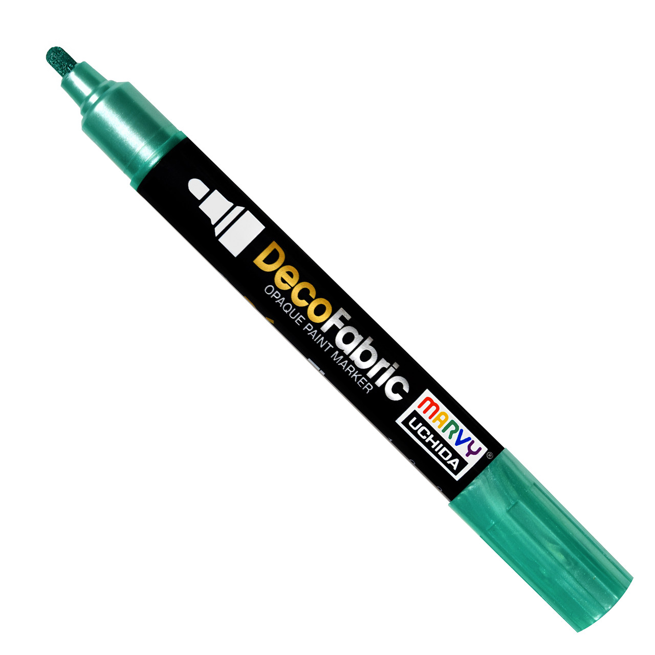 Marvy Uchida DecoFabric Opaque Paint Marker - White, Medium Tip