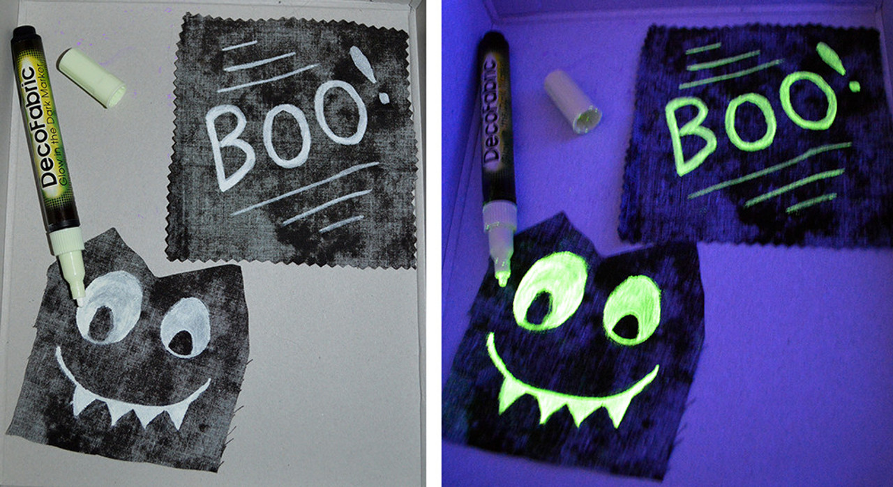 Glow In The Dark Green Fabric Marker