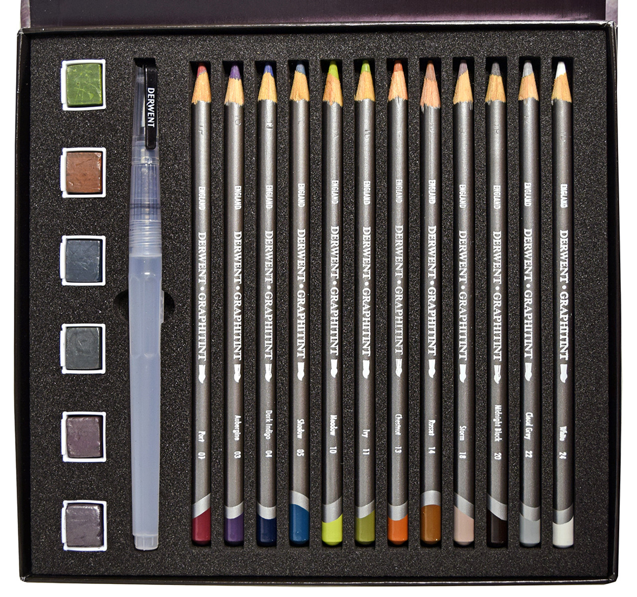 DERWENT GRAPHITINT 24色セット Amazon.com : Derwent Graphitint Pencils, Metal Tin, 24 Count
