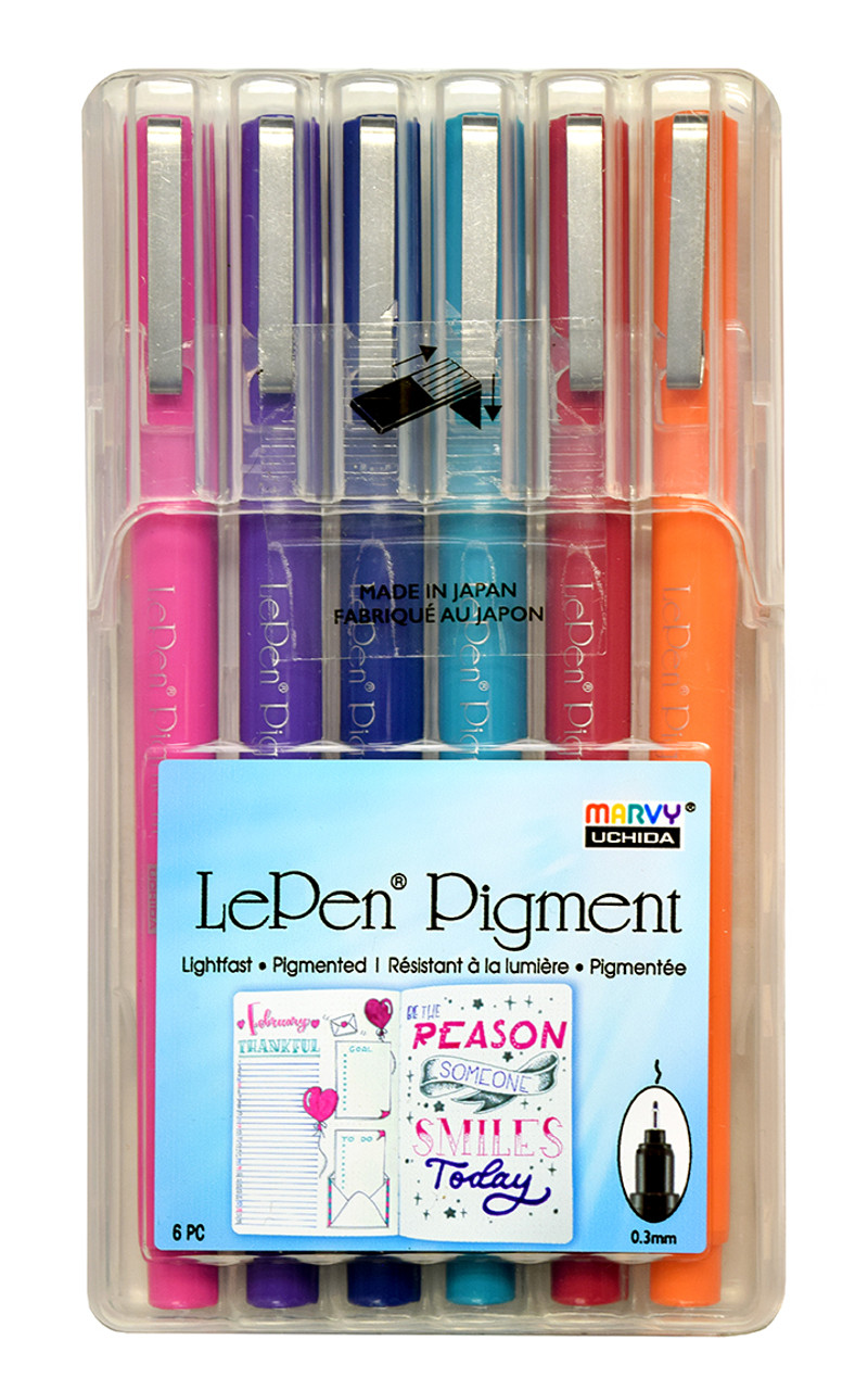 Marvy Le Pen Pigment Jewel Colors Set