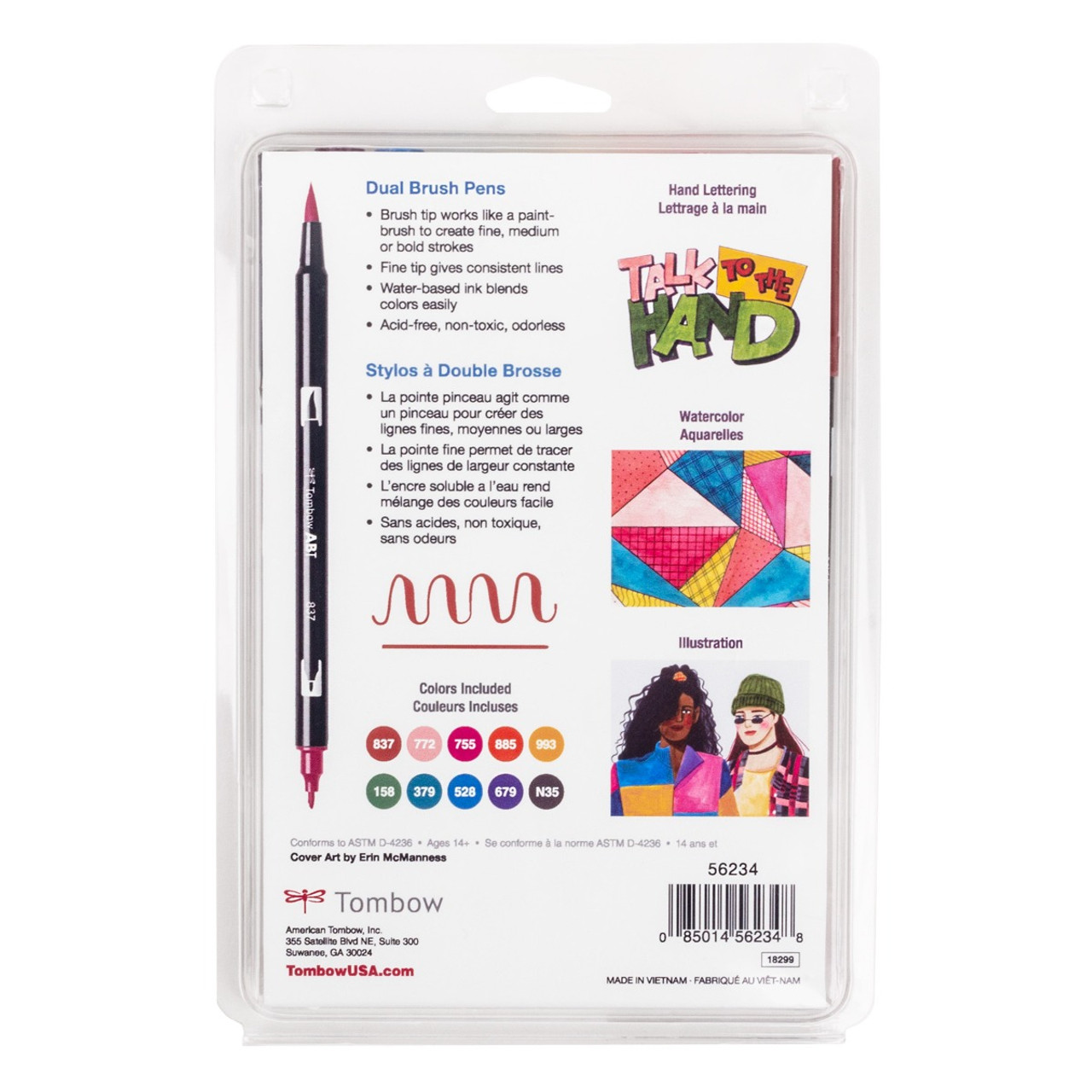 Tombow Dual Brush Pens- Nineties Set of 10